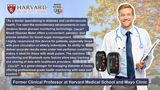 Clinclii™ GlucoSense lézeres vércukorszintmérő készülék