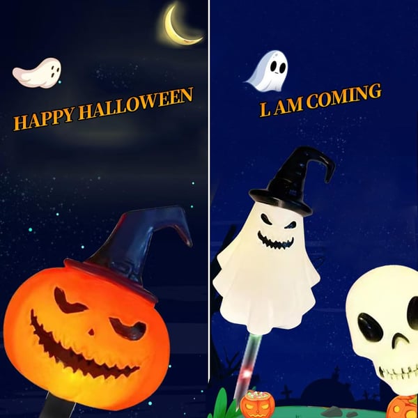Πακέτο 6 ηλιακών φωτιστικών εδάφους LED για το Halloween