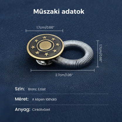 🏆 Rugós Fém Derékkiegészítő Farmerokhoz 🔩👖