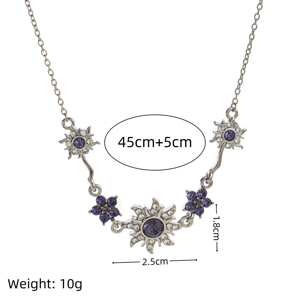 ✨💎Purple rhinestone sunburst bracelet✨💎Βραχιόλι με μωβ στρας και ηλιοφάνεια