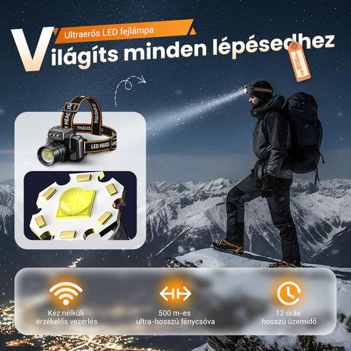 🔥 Erőteljes, rendkívül hosszú élettartamú fejlámpa
