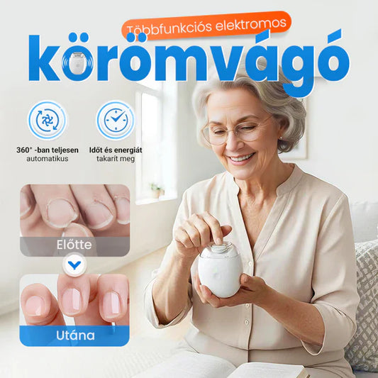 🎁Utolsó 50 szett elérhető 🧦📿Ingyenes rózsa nyaklánc🎉Univerzális automata körömreszelő felnőtteknek és gyermekeknek