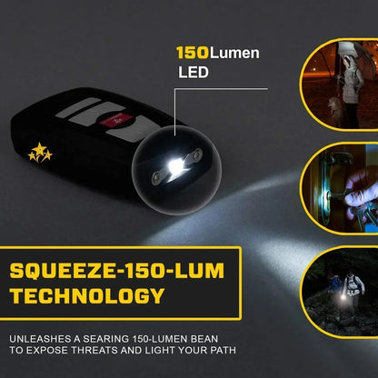 🔥 ⚡️ 3 az 1-ben sokkoló, zseblámpa és riasztó autós kulcstartó