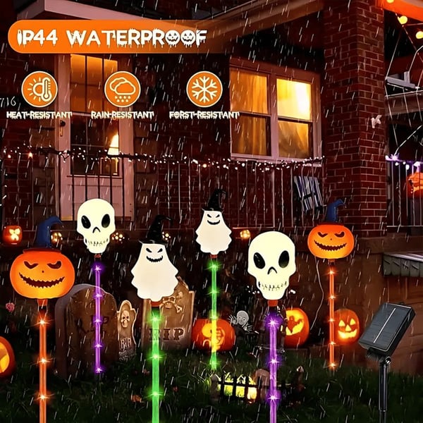 Πακέτο 6 ηλιακών φωτιστικών εδάφους LED για το Halloween