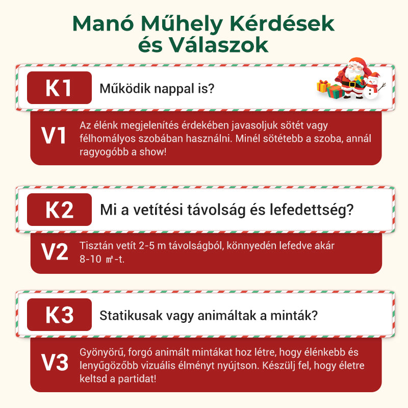 🎁Utolsó 50 szett elérhető 🧦📿Ingyenes rózsa nyaklánc🎄Karácsonyi mintás USB LED projektorfény🎁