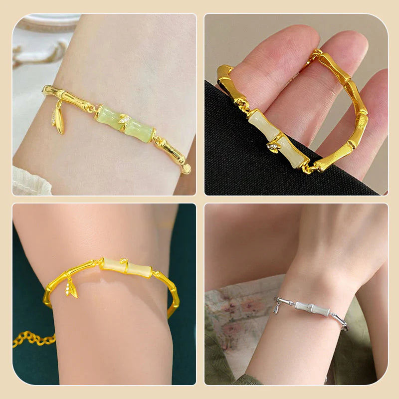 🌿Βραχιόλι από μπαμπού Hetian Jade🎍