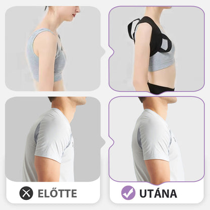 🚨 Vásárlás 1 kap 1 ingyen 🔥 Hátul testtartás-korrekciós öv férfiak és nők számára [XS-2XL] 💆‍♀️