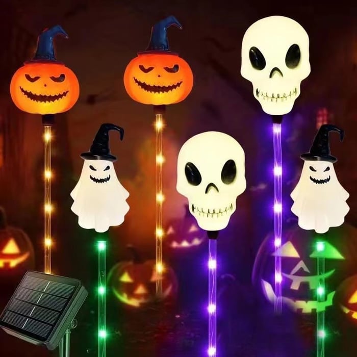 Πακέτο 6 ηλιακών φωτιστικών εδάφους LED για το Halloween