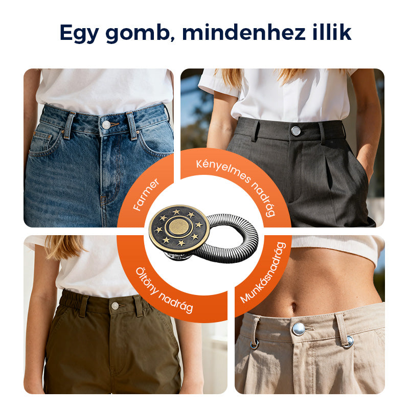 🏆 Rugós Fém Derékkiegészítő Farmerokhoz 🔩👖