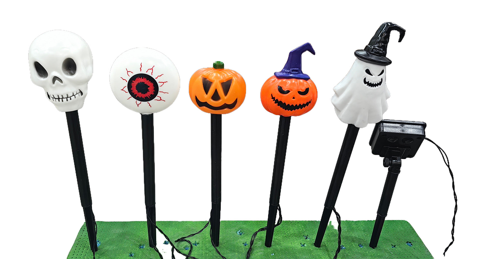 Πακέτο 6 ηλιακών φωτιστικών εδάφους LED για το Halloween