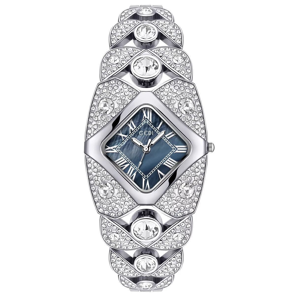 💎Γυναικείο Ρετρό Ρολόι Quartz με Λαμπερά Στρας⌚