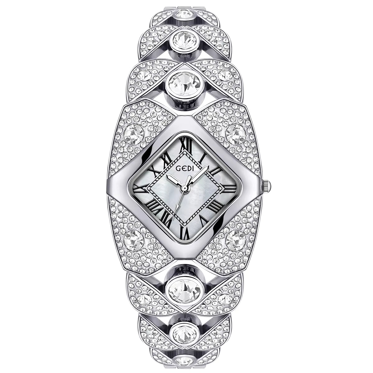 💎Γυναικείο Ρετρό Ρολόι Quartz με Λαμπερά Στρας⌚