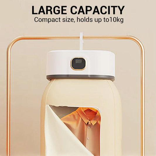 Hordozható, összecsukható mini szárítógép