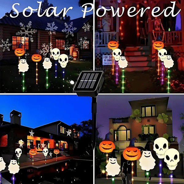 Πακέτο 6 ηλιακών φωτιστικών εδάφους LED για το Halloween