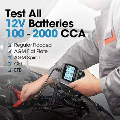 💥BT100 Autóakkumulátor-tesztelő 12 V-os terheléses tesztelő