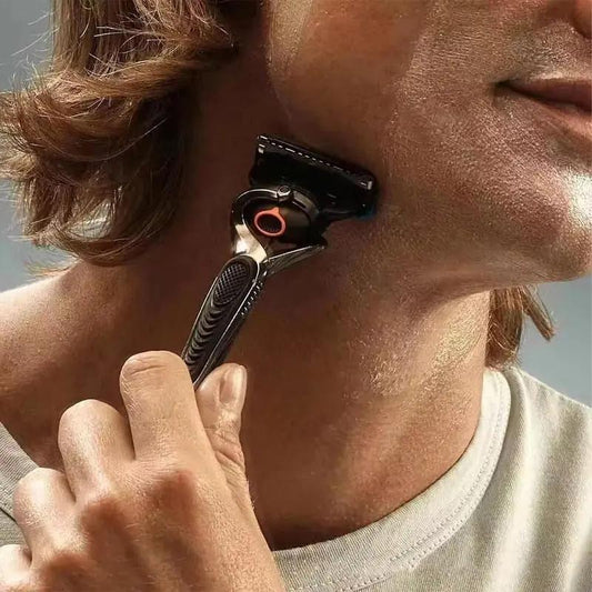 Férfi borotvapótló készlet + ingyenes tartó - Ultraéles rozsdamentes acél pengék a sima borotválkozásért