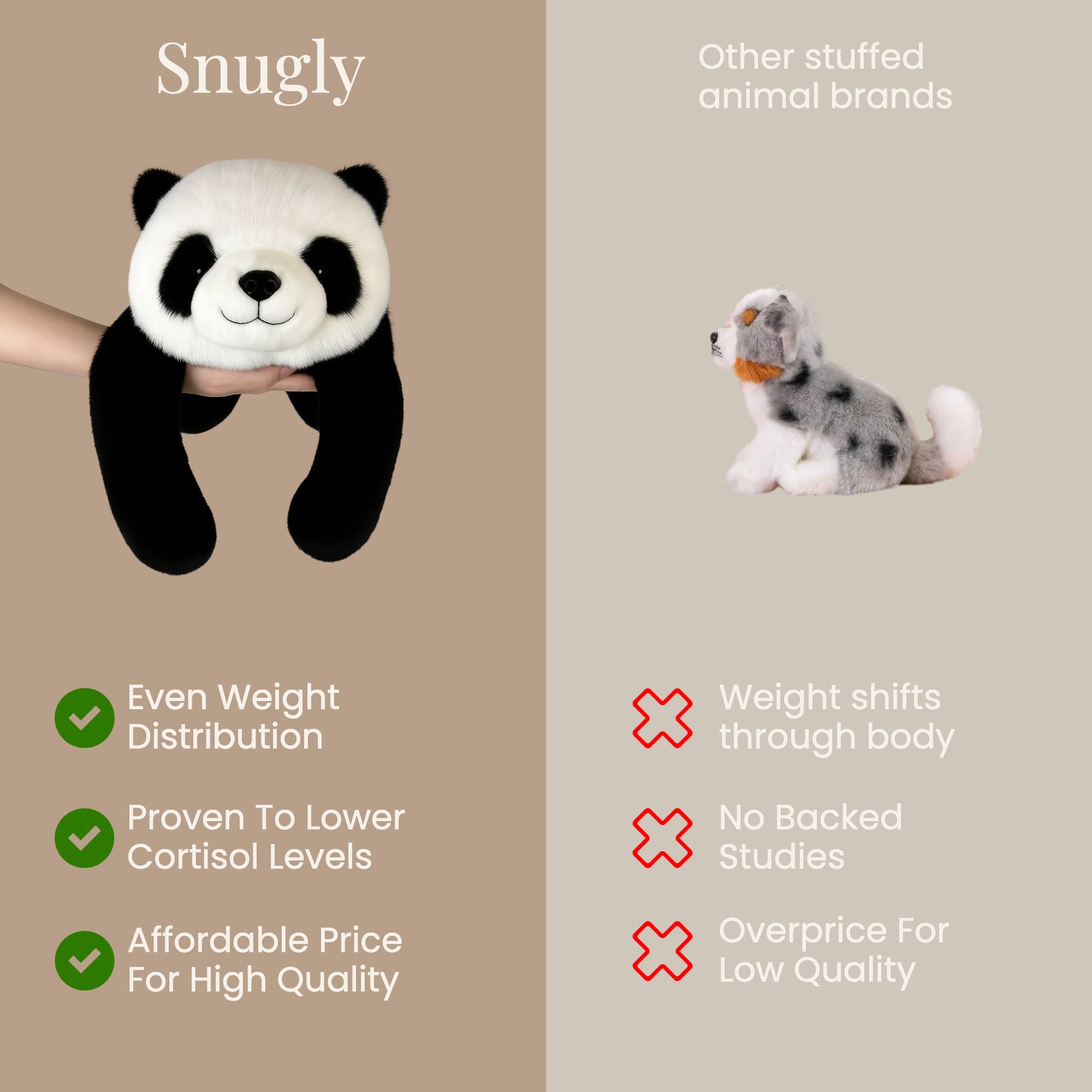 Snugly - Γεμιστά Ζώα με Βάρος