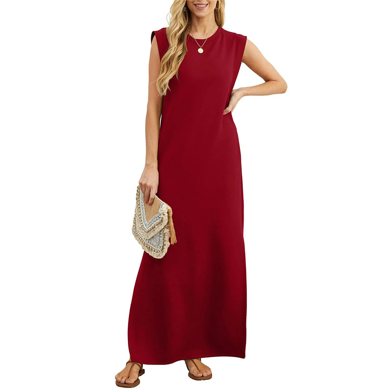 👗 Ελεύθερο από ρυτίδες casual φόρεμα για γυναίκες