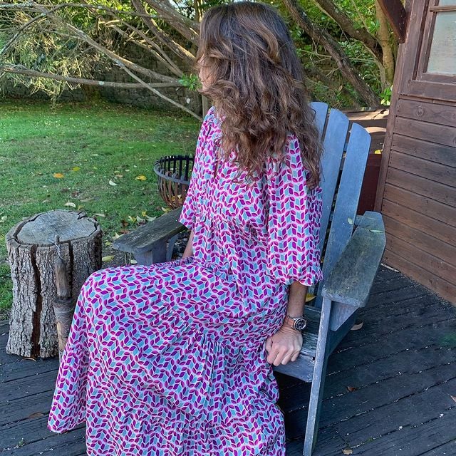 💖 Γυναικεία κομψά flared μανίκι Floral Boho φορέματα