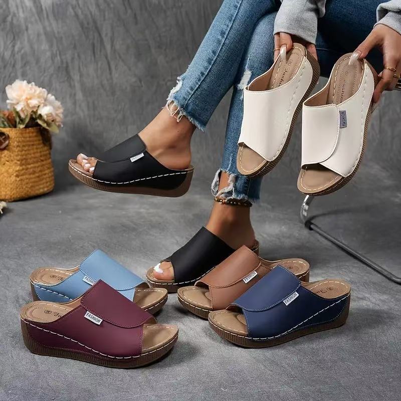 【EU 36-43】👡Γυναικεία σανδάλια με χοντρό ψαροκόκαλο