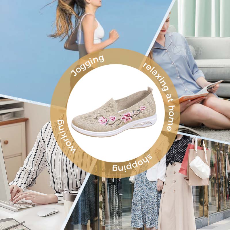 🌸【EU37-41】Γυναικεία χαλαρά αναπνεύσιμο τυπωμένο καμβά Γυναικεία χαλαρά παπούτσια