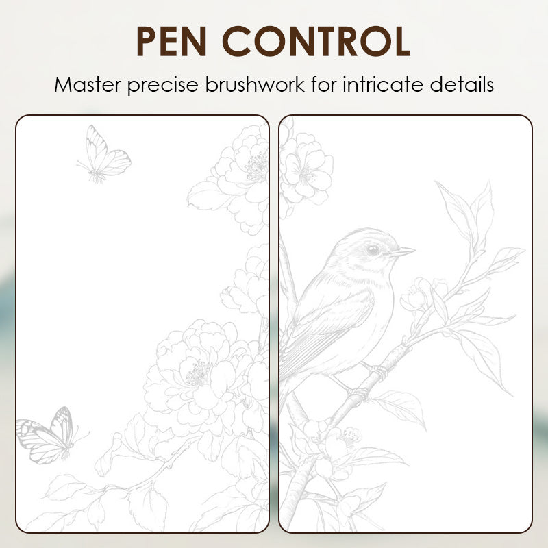 🎄🎁 Vízfestmény és kalligráfia másolása -👩‍🎨 Tapasztald meg a keleti kultúra varázsát 🖌️💕