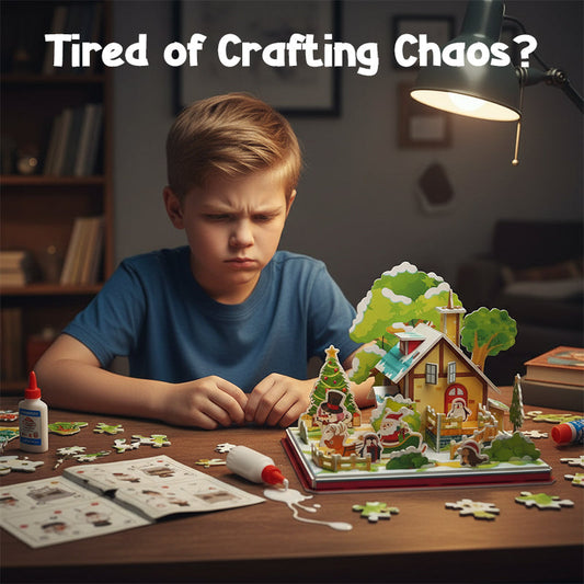 🧩3D DIY karácsonyi kirakós készlet🏠