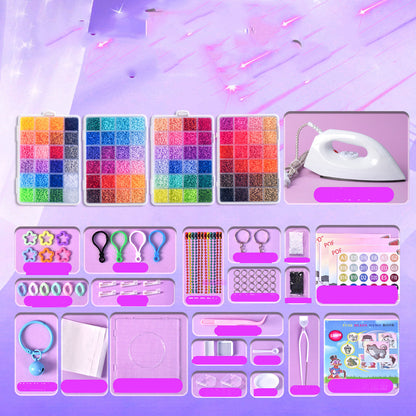 🎁🎨 Teljes kézzel készített gyöngyös szett 👧✂️