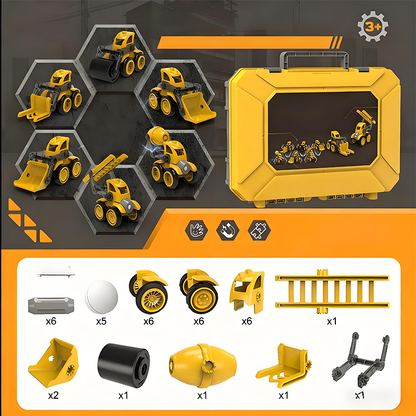 🚜Mágneses járműépítő készlet