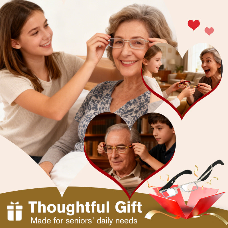 👓 Összecsukható, recept nélkül kapható szemüveg (kék fény szűrővel, szemüvegtokkal)